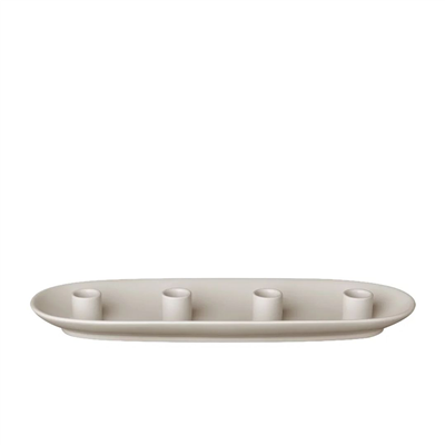 VELA Oval Mumluk Açık Bej 40 cm