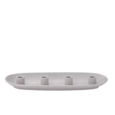 VELA Oval Mumluk Gri 40 cm