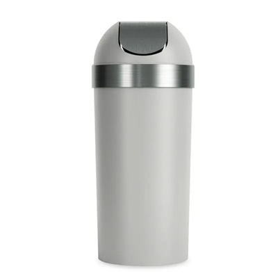 Venti Can Çöp Kovası Gri/Nikel Mat 62 Lt