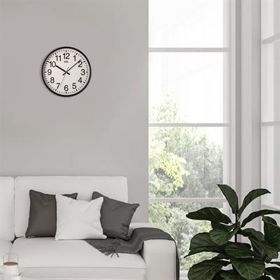 Venüs Siyah Minimalist Duvar Saati 26 cm