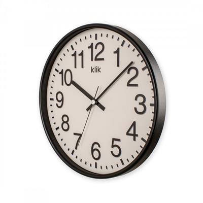 Venüs Siyah Minimalist Duvar Saati 26 cm