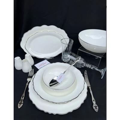 Victoria Platin 56 Parça 12 Kişilik Yemek Takımı