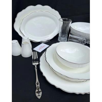Victoria Platin 56 Parça 12 Kişilik Yemek Takımı