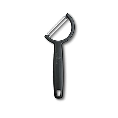 Çamlıca Home Victorinox paslanmaz çelik düz bıçaklı ergonomik siyah sebze meyve soyacağı