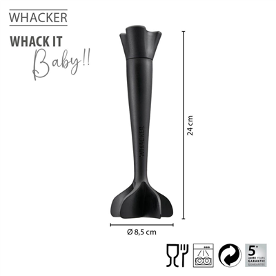 Whacker Evrensel Doğrayıcı Siyah 24 Cm
