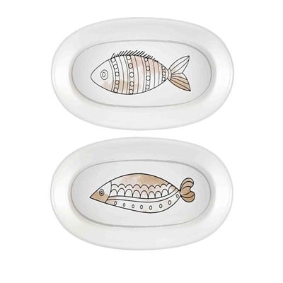 Wish Oval Servis Krem 26 cm 2li Set