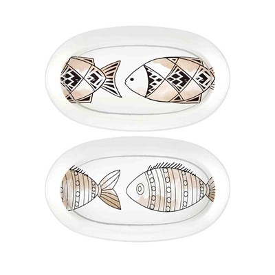 Wish Oval Servis Krem 29 cm 2li Set