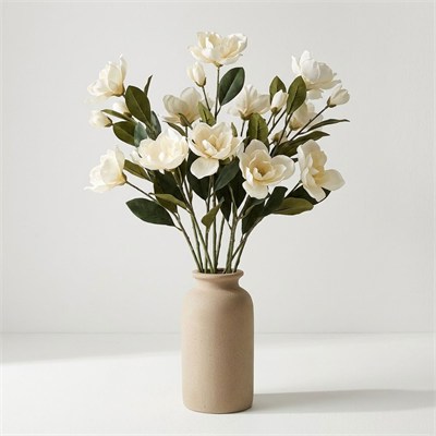 Yapay Manolya Dalı Beyaz 73 cm