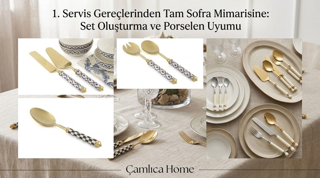 Mikasa Moor Porselen Saplı Lüks Servis Takımları ve Porselen Tabak Uyumu