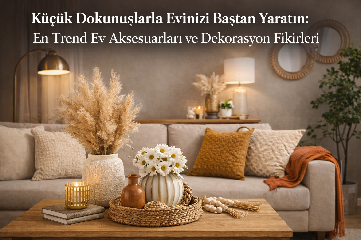 Küçük Dokunuşlarla Evinizi Baştan Yaratın: En Trend Ev Aksesuarları ve Dekorasyon Fikirleri