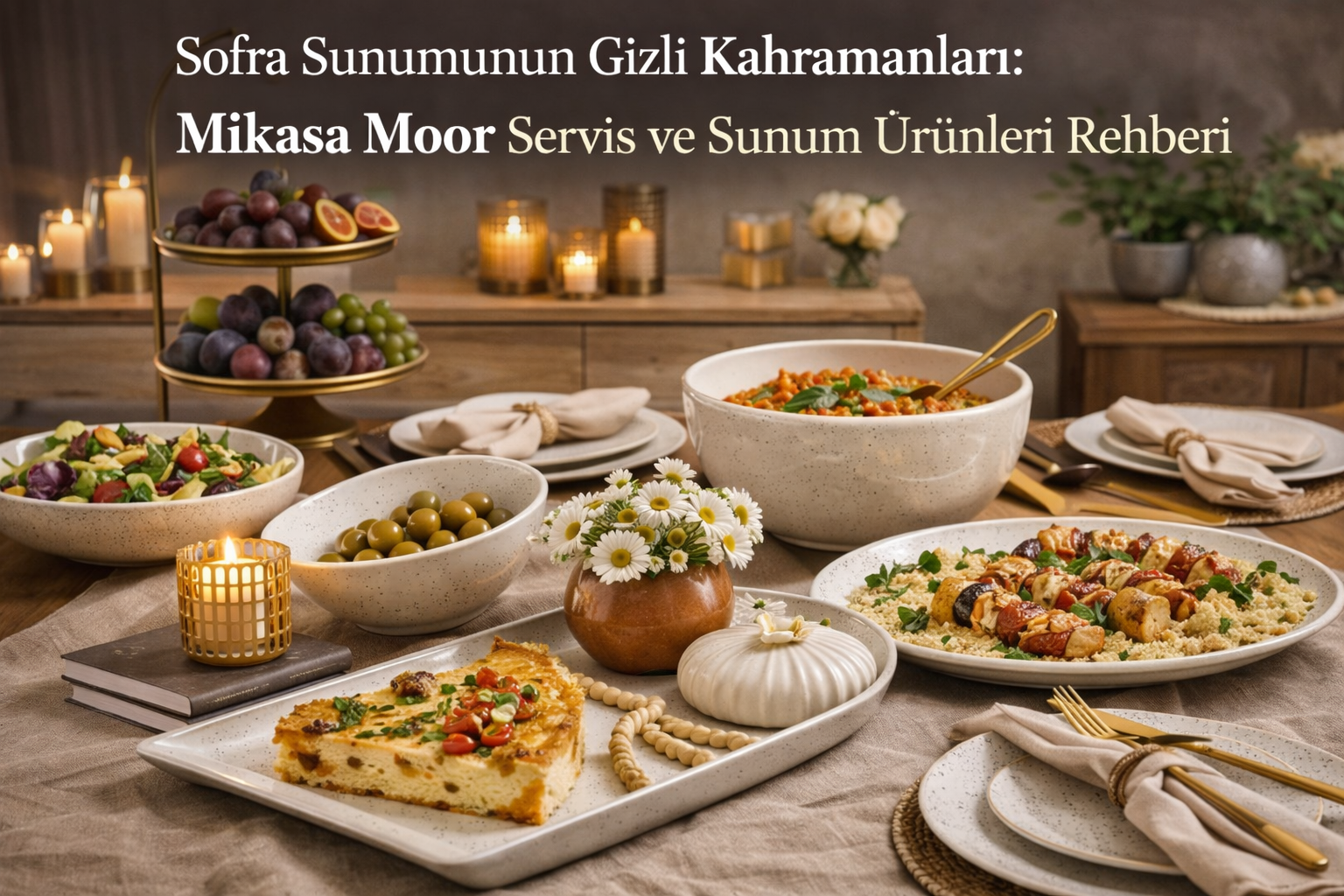 Sofra Sunumunun Gizli Kahramanları: Mikasa Moor Servis ve Sunum Ürünleri Rehberi