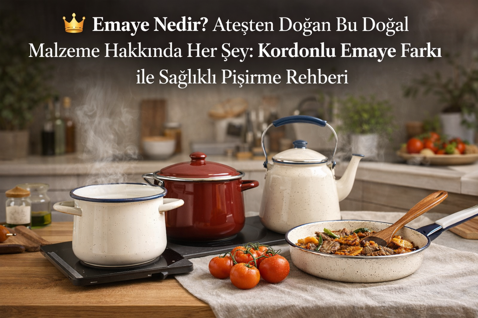 👑 Emaye Nedir? Ateşten Doğan Bu Doğal Malzeme Hakkında Her Şey: Kordonlu Emaye Farkı ile Sağlıklı Pişirme Rehberi