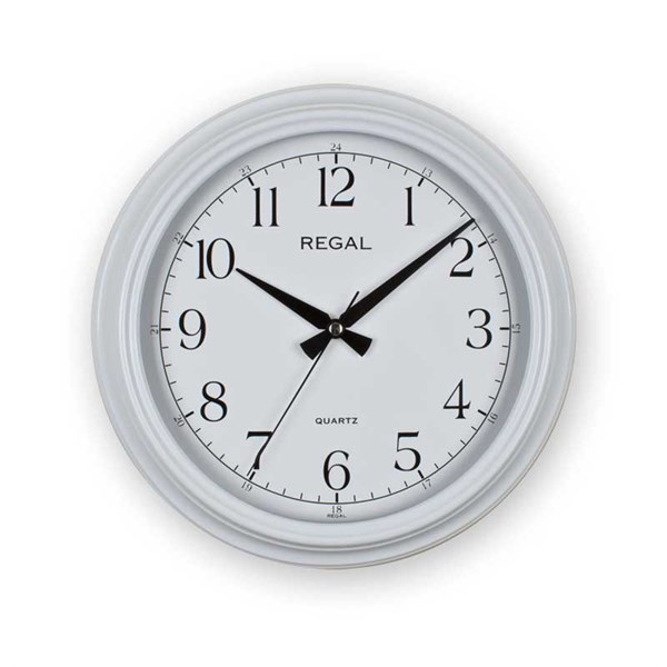9103 WW Beyaz Renkli Klasik Duvar Saati - Regal Saat