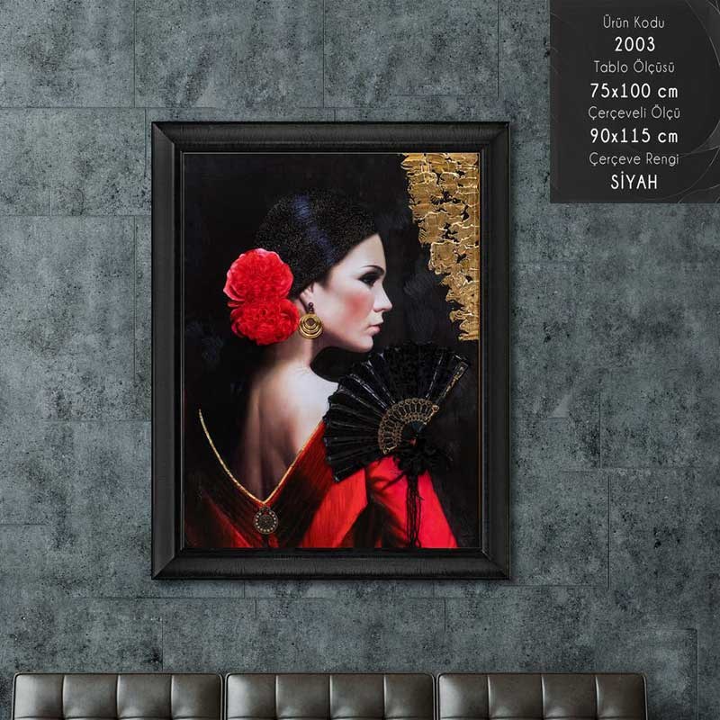 2003 Çerçeveli Tablo - Kare Home