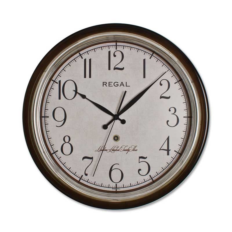 9208 A2 Ahşap Renk Klasik Duvar Saati - Regal Saat