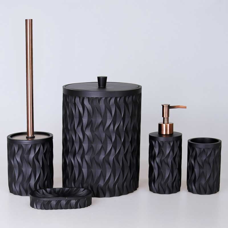 Artemis 5 Parça Banyo Seti Siyah - By Selim