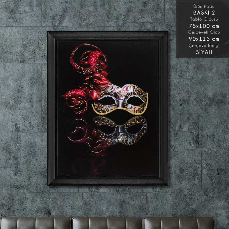 BASKI 2 Çerçeveli Tablo - Kare Home