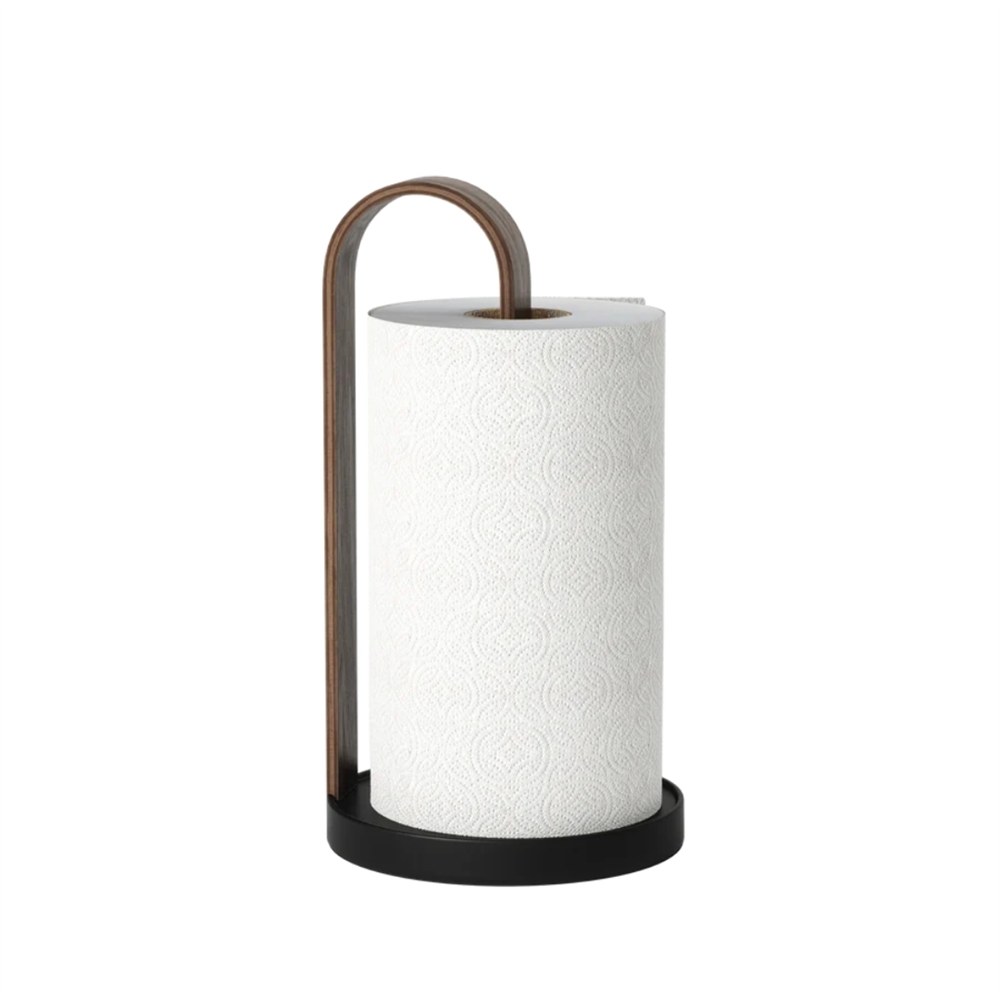 Bellwood Kağıt Havluluk Siyah/Ceviz 32x17 cm - Umbra