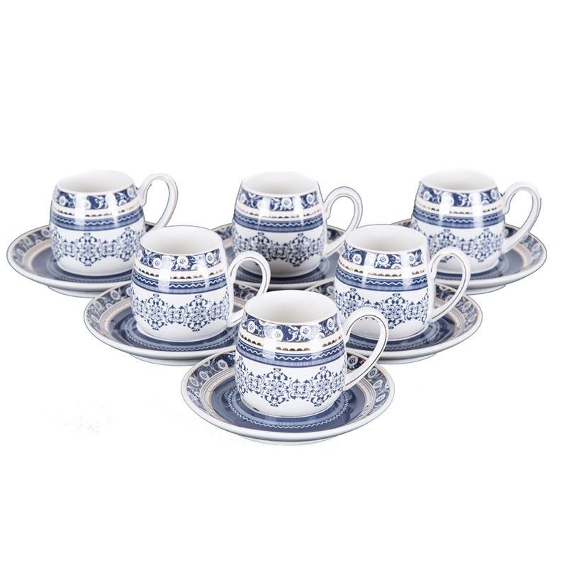 Celestina 6lı Kahve Fincanı Mavi
