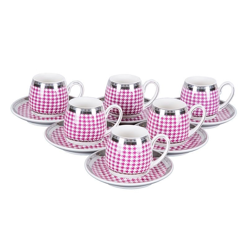 Celestina 6lı Kahve Fincanı Pembe