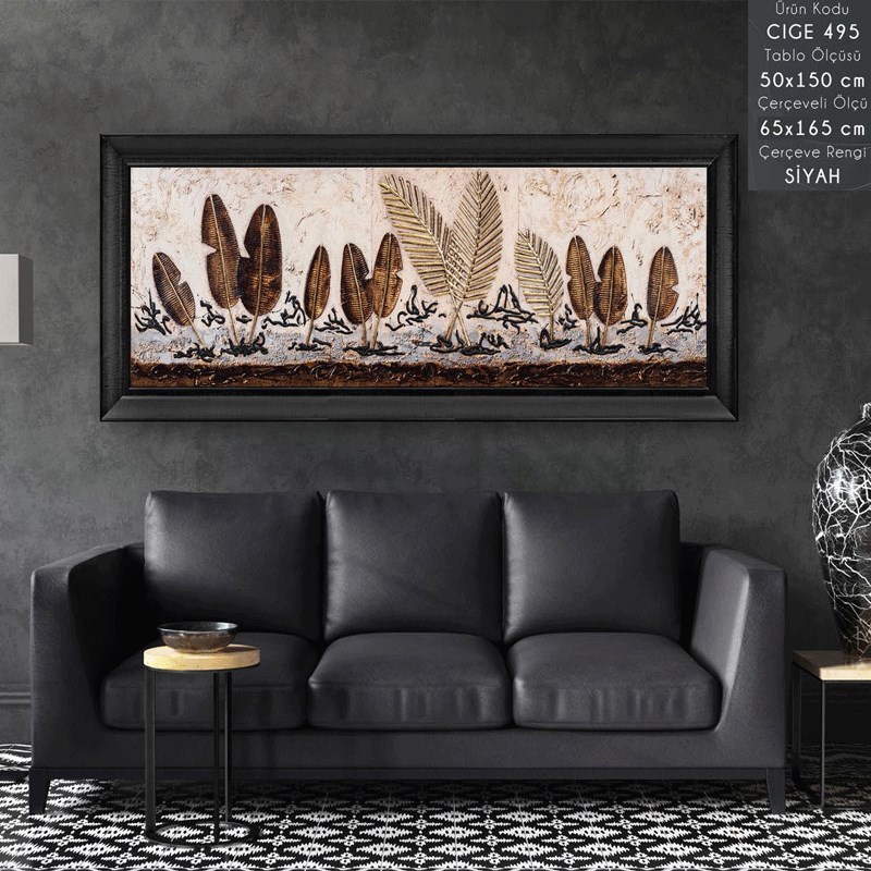 CIGE 495 Çerçeveli Tablo - Kare Home