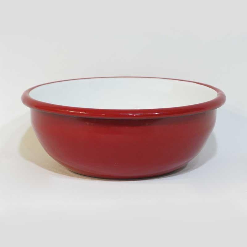 Emaye 16 cm Kase Kırmızı - Emayeci