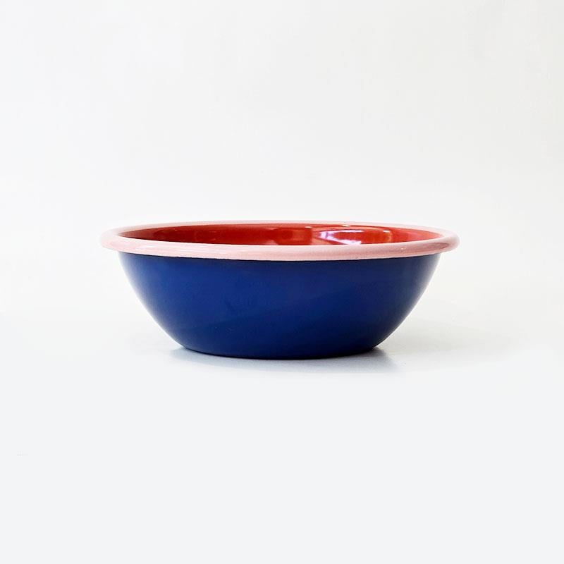 Emayra Emaye Salata Kasesi 20 cm Koyu Lacivert (Yan Görünüm)