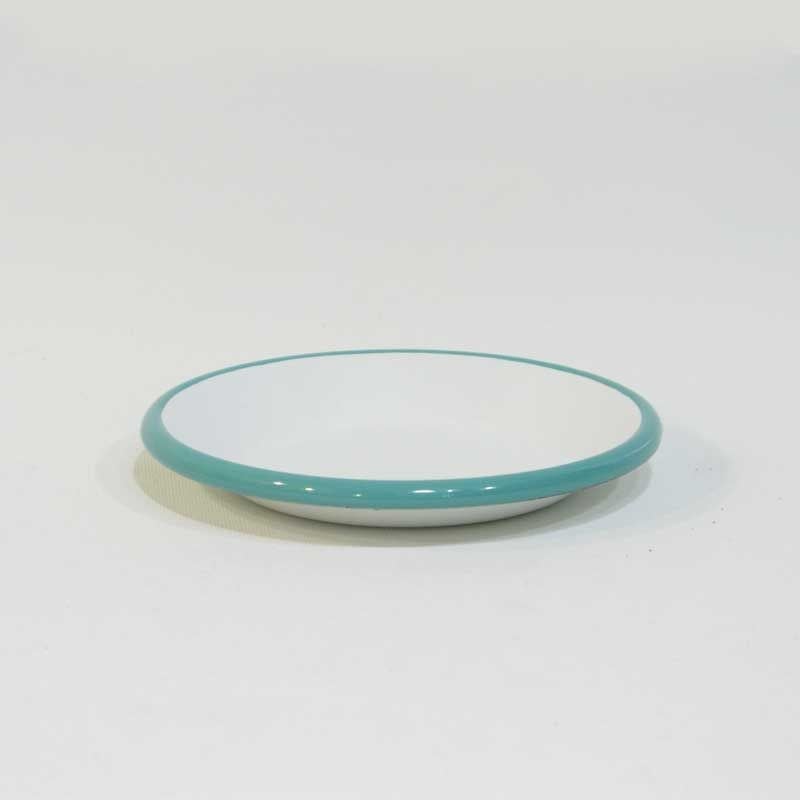 Emaye Çerez Tabağı 12 cm Turkuaz - turkuaz-kordonlu-12-cm-emaye-çerez-tabağı