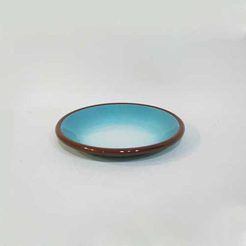 Emaye Degrade Turkuaz Tabak 12 cm