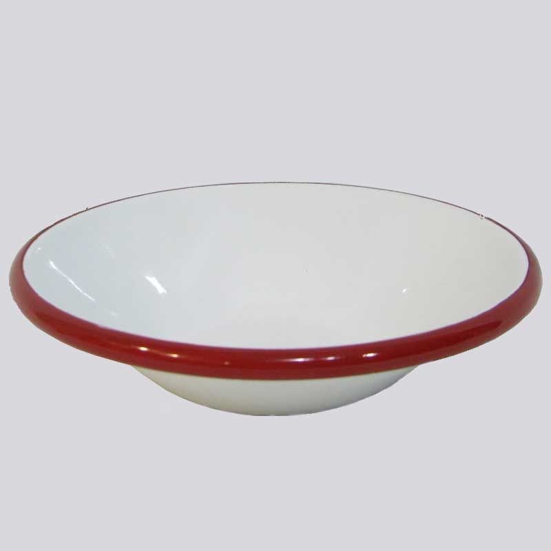 Emaye Kase 17 cm Kırmızı