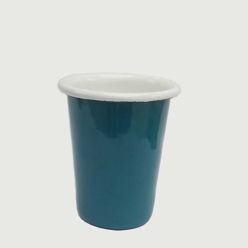Emaye Konik Bardak Küçük Boy Petrol Yeşili