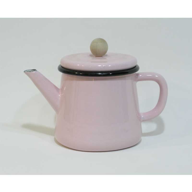 Emaye Konik Demlik Pembe 850 cc