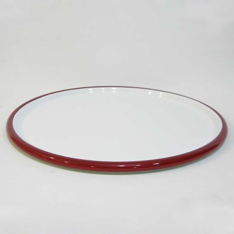Emaye Pizza Tabağı 28 cm Kırmızı
