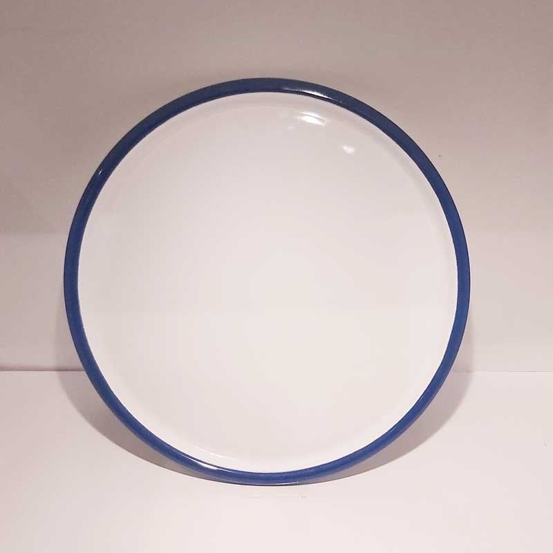 Emaye Pizza Tabağı 28 cm Lacivert - LunArt Emaye