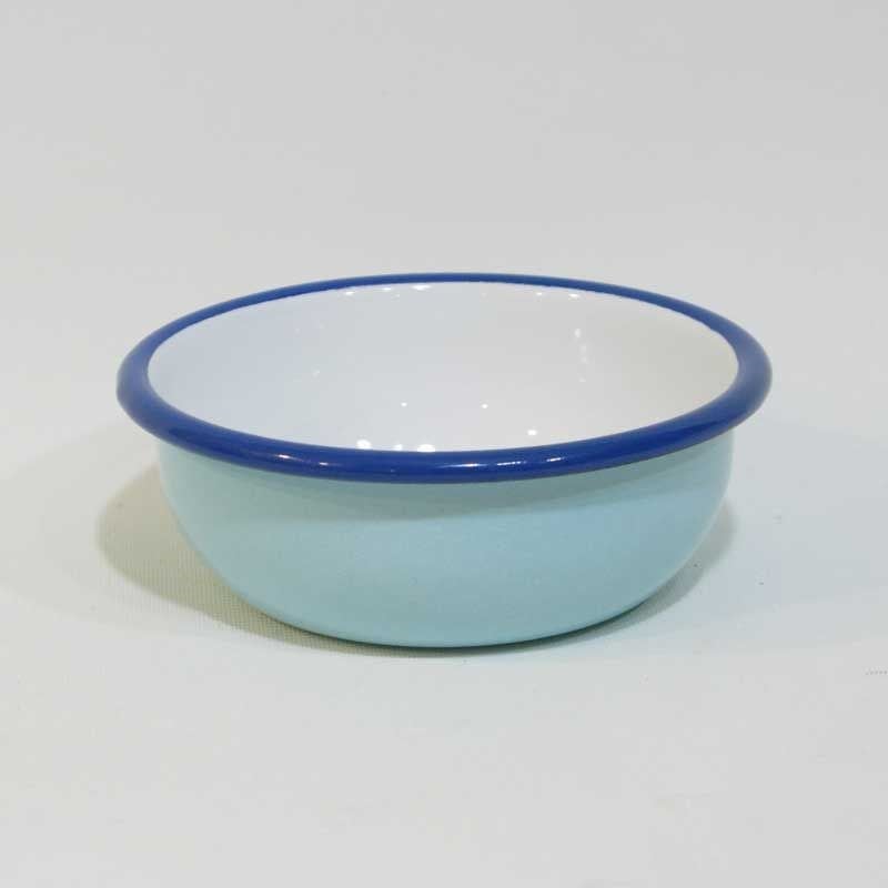 Emaye Renkli Kase 12 cm Mint Mavi