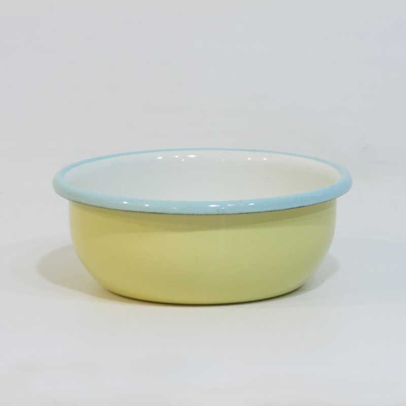 Emaye Renkli Kase 12 cm Sarı