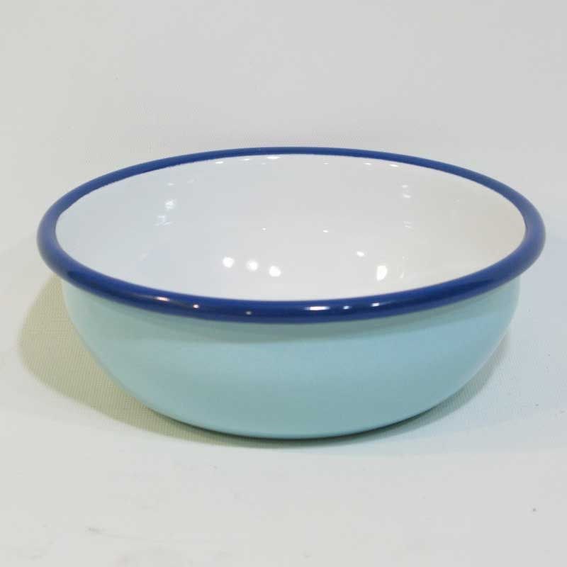 Emaye Renkli Kase 14 cm Mint Mavi