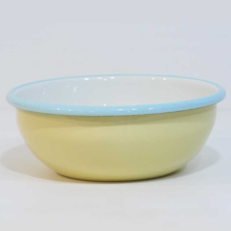 Emaye Renkli Kase 16 cm Sarı