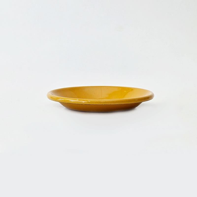 Emaye Tabak 12 cm Altın Sarı - altın-sarısı-renkli-12-cm-çapında-emaye-kaplamalı-çelik-tabak
