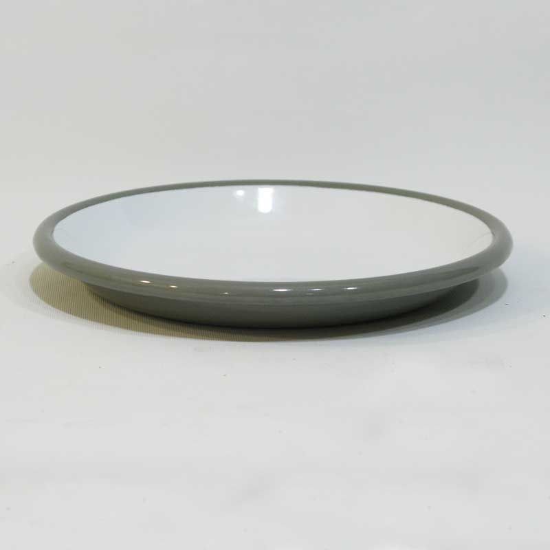 Emaye Tabak 20 cm Gri - çok-amaçlı-emaye-yemek-tabağı-20-cm-şık-tasarım