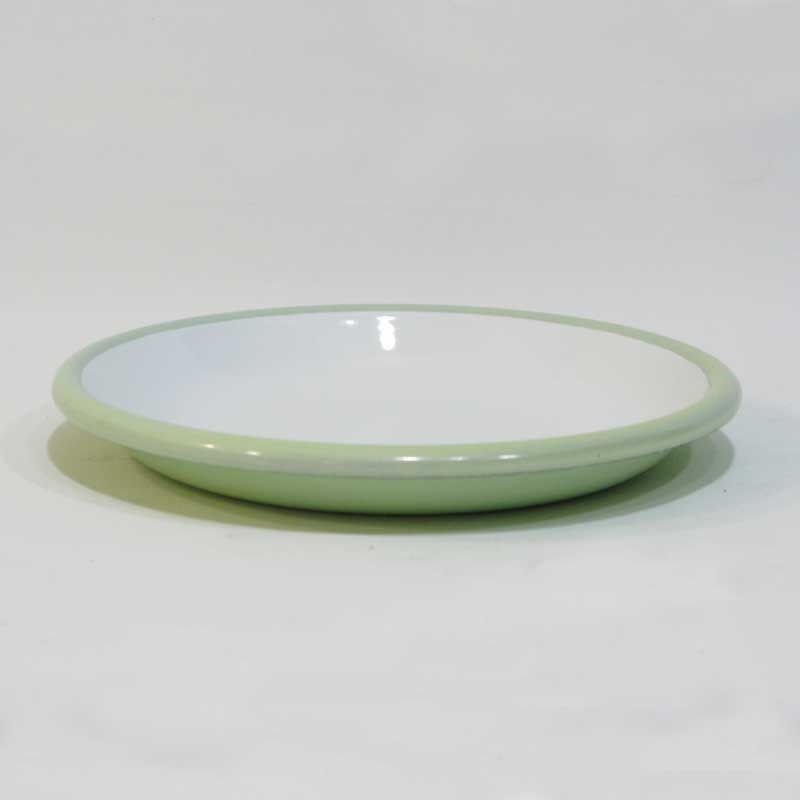 Emaye Tabak 20 cm Mint Yeşil - çok-amaçlı-emaye-yemek-tabağı-20-cm-şık-tasarım