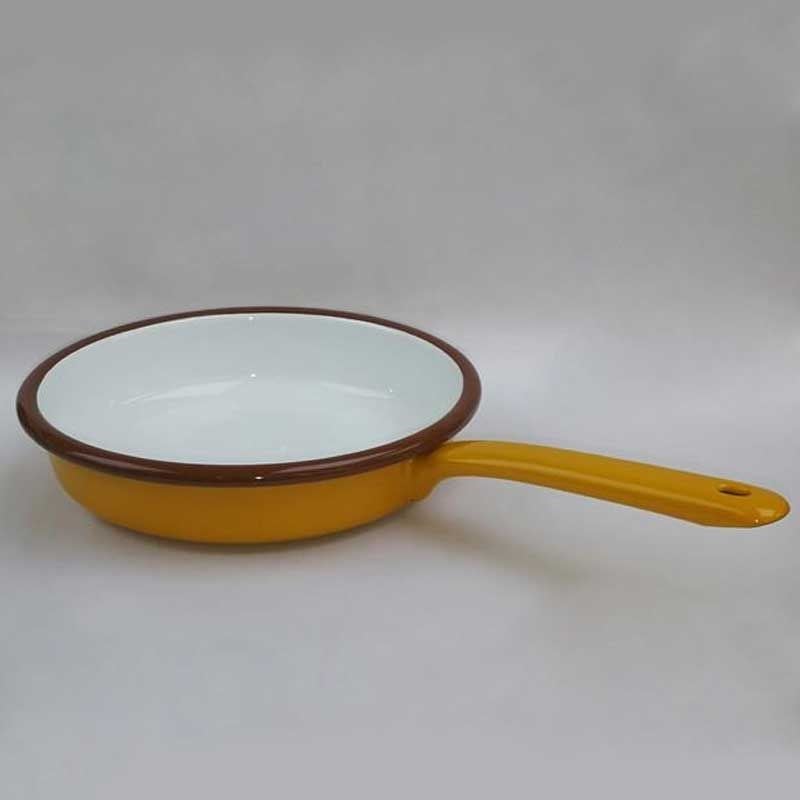 Emaye Tava 20 cm Oksit Sarı