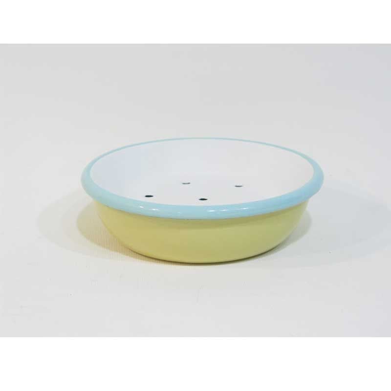 Emaye Tereyağlık Sarı 12 cm
