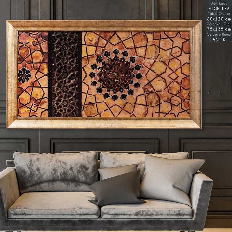 ETGE 176 Çerçeveli Tablo - Kare Home