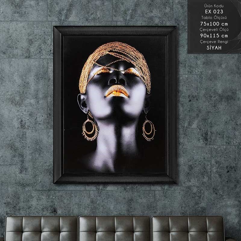 EX 023 Çerçeveli Tablo - Kare Home