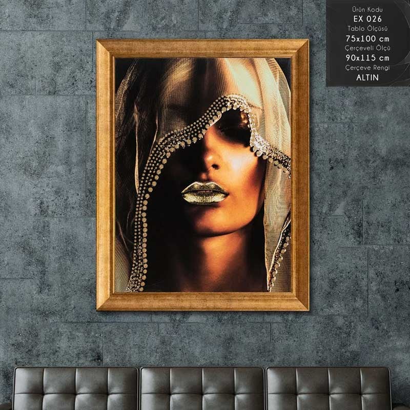 EX 026 Çerçeveli Tablo - Kare Home