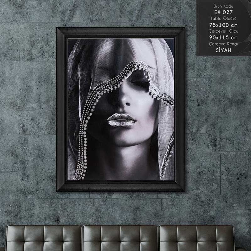 EX 027 Çerçeveli Tablo - Kare Home