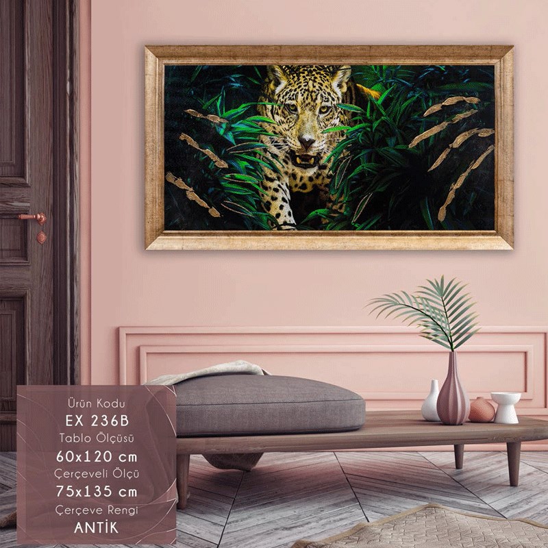 EX 236B Çerçeveli Tablo - Kare Home