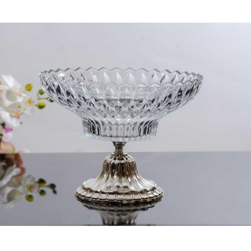 Genova Meyvelik Füme Gümüş - Dream Home Accessories