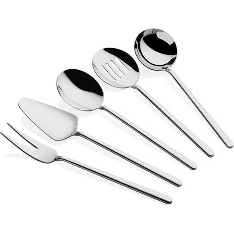 Jesse 5 Parça Servis Seti Gümüş - Jesse